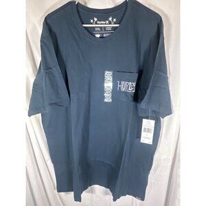 Hurley Mens Everyday Wash Pocket Logo T-Shirt, Navy, Size XXL, NWT